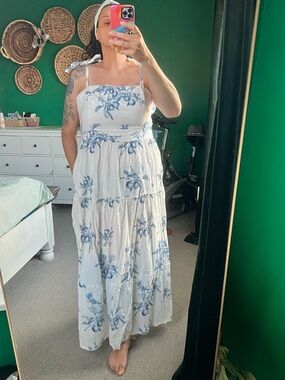 Aguadendida Toile Dress w/ Pockets